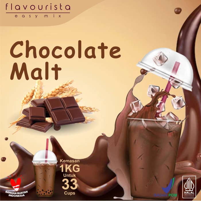 

Terlaris Flavourista Easy Mix - Bubuk Minuman Rasa Coklat Malt 1000 Gram
