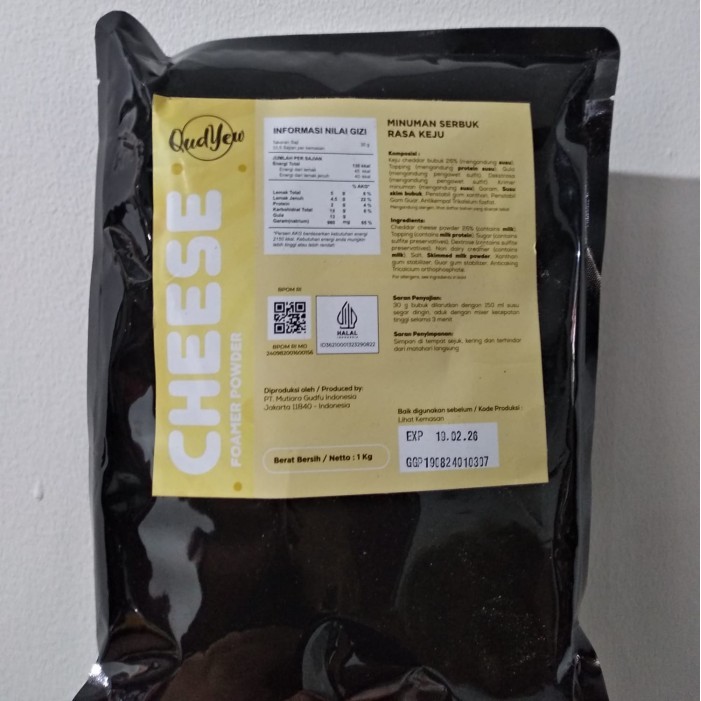 

Diskon Qudyew Cheese Foam Powder Instant / Keju Bubuk 1Kg Best Item