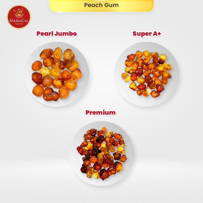 

Ready Stock Peach Gum Jumbo Grade Super Aaa+ Bersih / Tao Jiao 125
