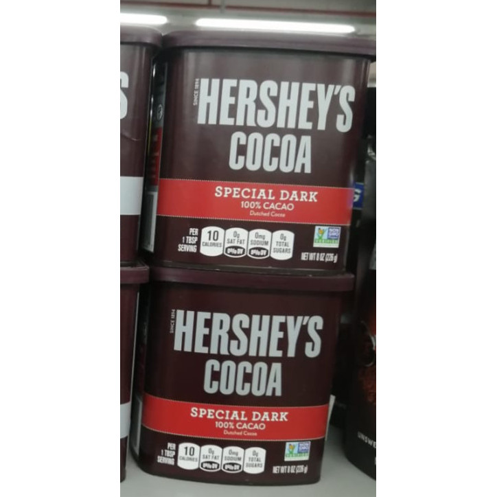 

Promo!! Hersheys Cocoa 100 % Cacao Powder Special Dark 226 Gram Surabaya