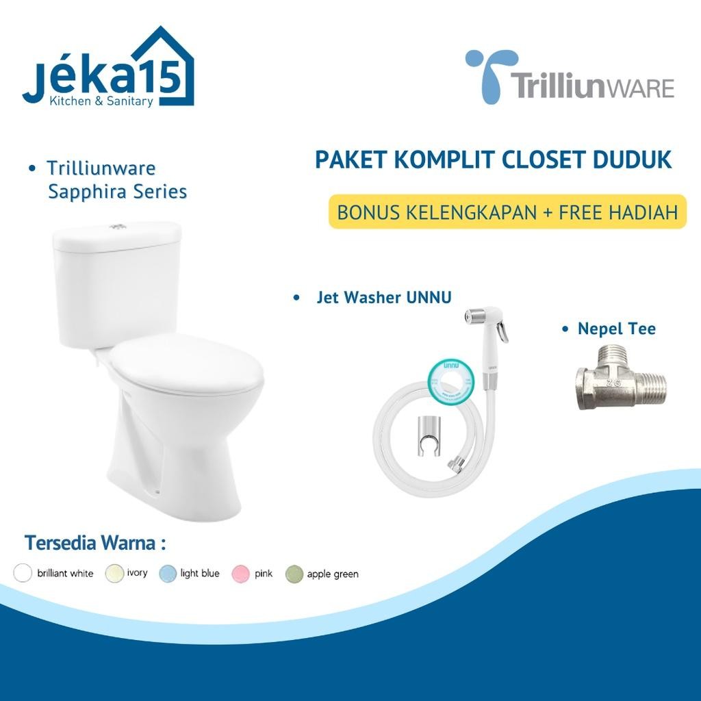 Closet Duduk Two Piece | Monoblok | Closet Duduk Trilliunware Sapphira