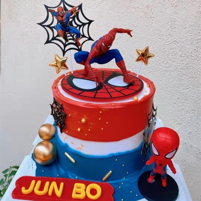FIGURE SPIDERMAN BESAR KUALITAS PREMIUM CAKE TOPPER SPIDERMAN JUMBO