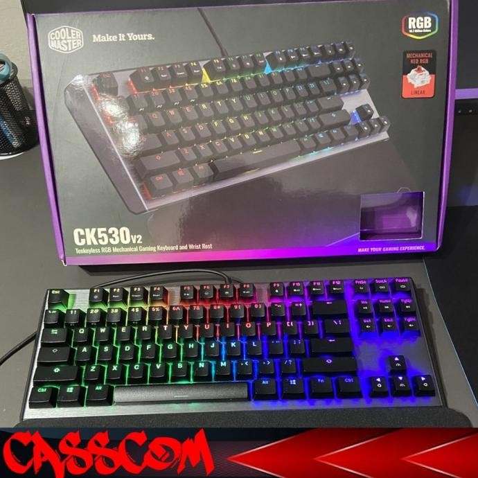 Promo Cooler Master CK530 V2 TKL RGB Mehcanical Keyboard Gaming CK-530