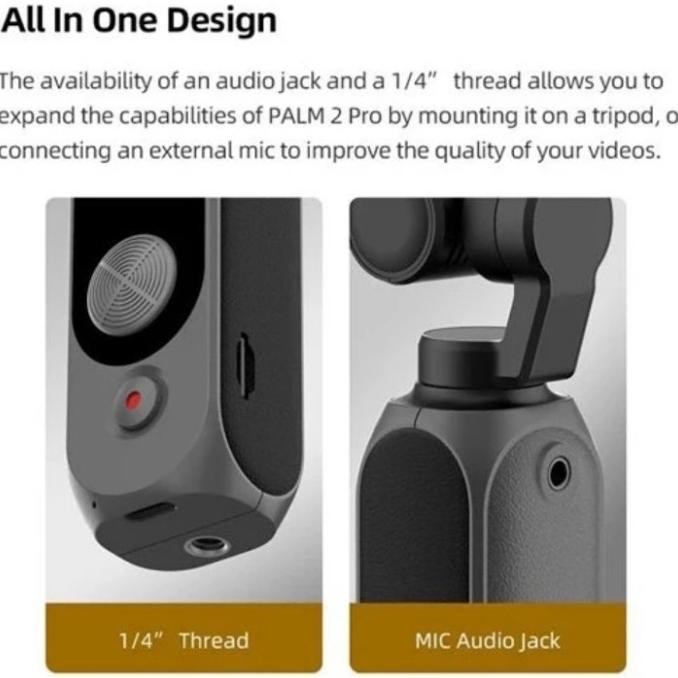 Fimi Palm 2 PRO 4k 3-Axis Gimbal Camera STABILIZER REZ