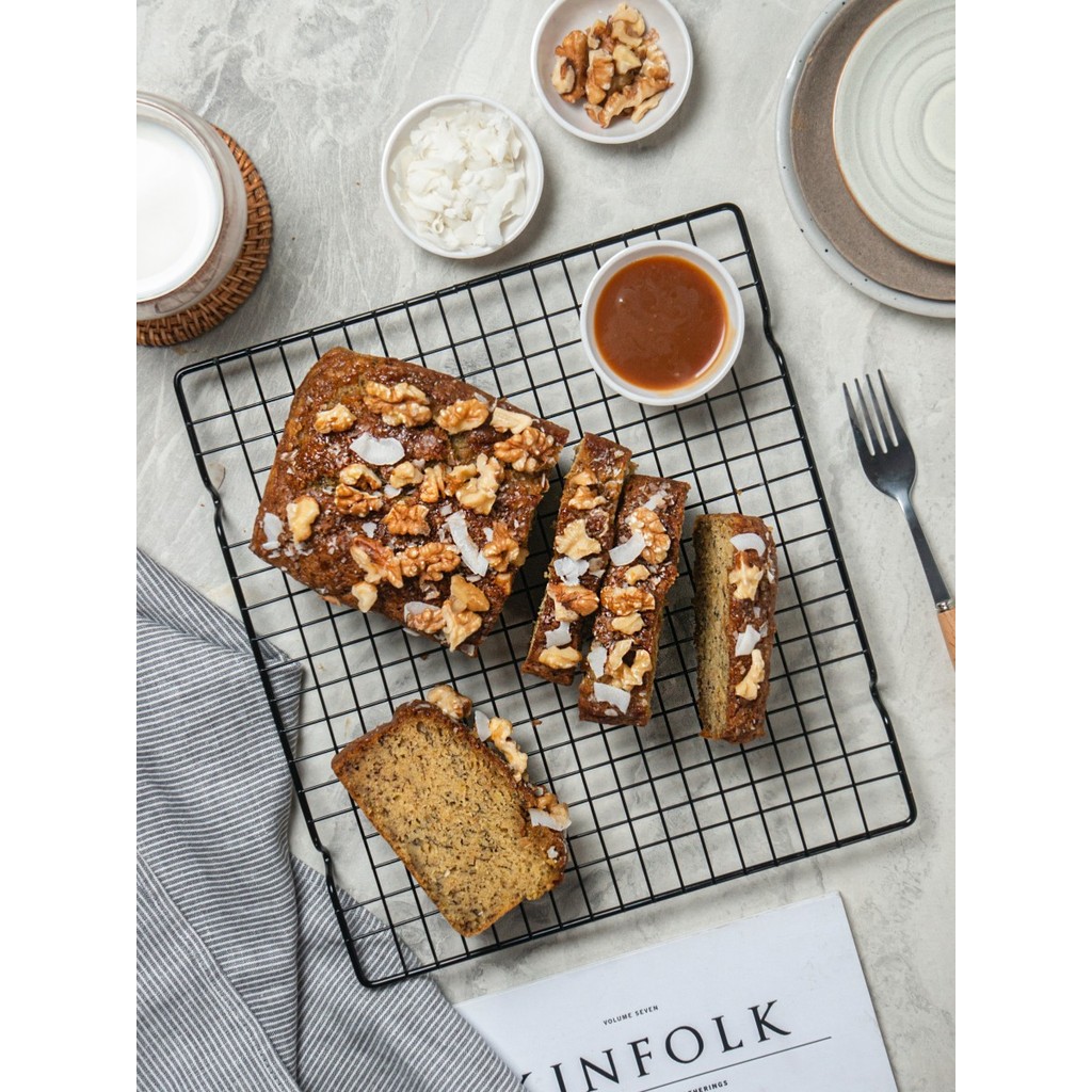 

Salted Caramel, Walnut & Coconut Banana Bread