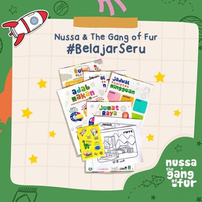 

Poster Edukasi / Paket Belajar Seru Nussa x TGOF / Best Seller / murah