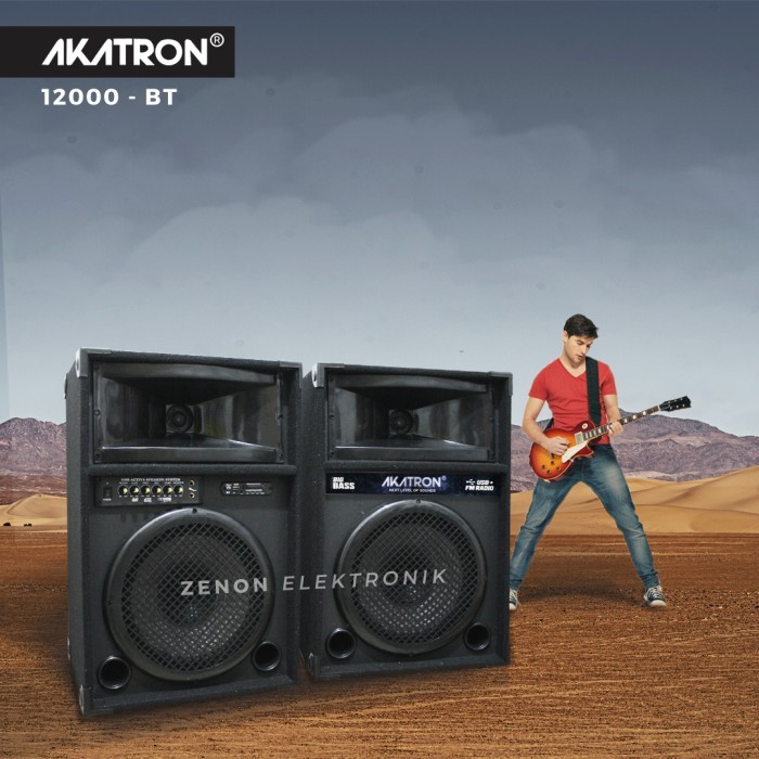 Speaker Aktif Bluetooth Karaoke 12 inch Subwoofer Power Besar