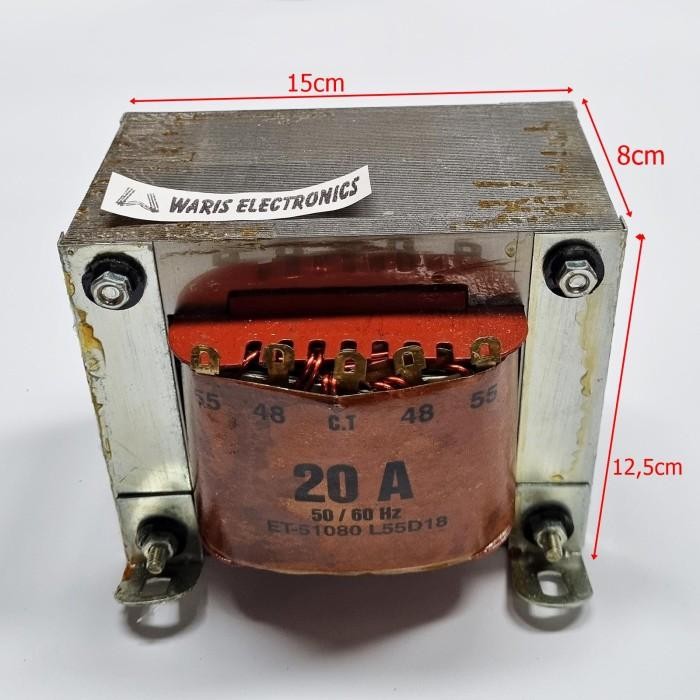 Trafo Era Ct 20A Ampere Murni 55V Travo