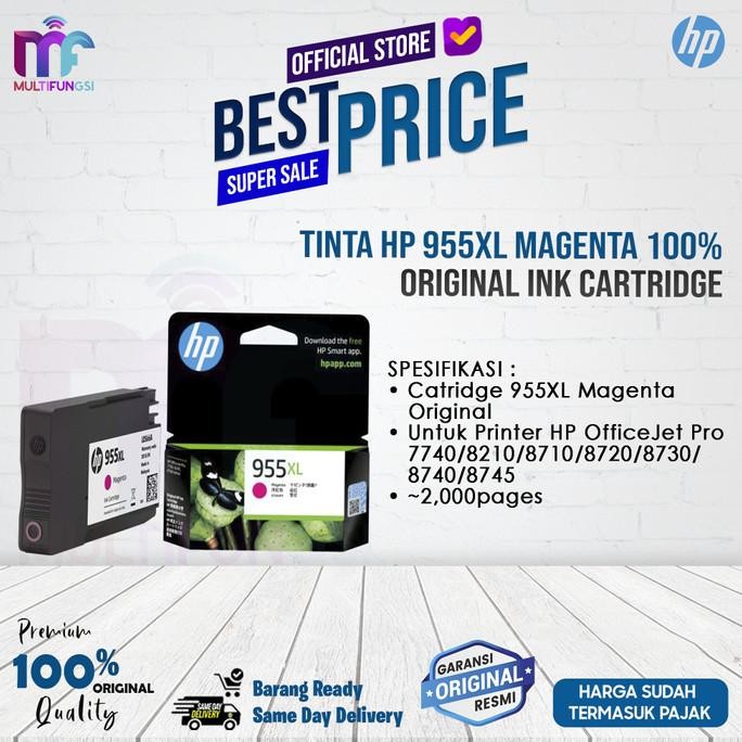 

Tinta HP 955XL Magenta 100% Original Ink Cartridge / Colour / Color