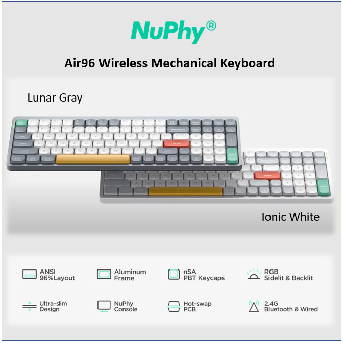 Nuphy Air96 Wireless Mechanical Keyboard
