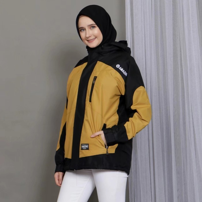 Jaket outdoor waterproof wanita original jaket gunung jaket motor amz