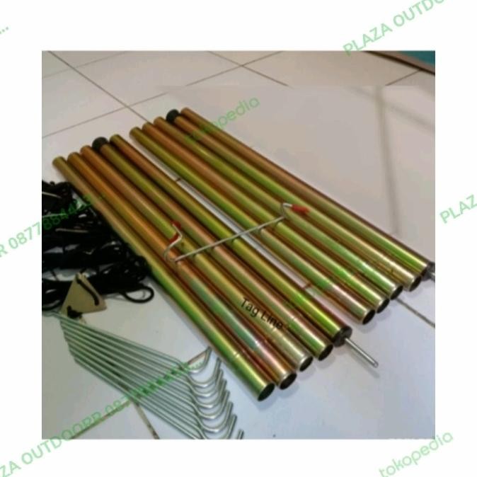 Tiang Flysheet 2,5 Mtr, Kuat,Besar Dan Kokoh ( Not Almunium) Full Set