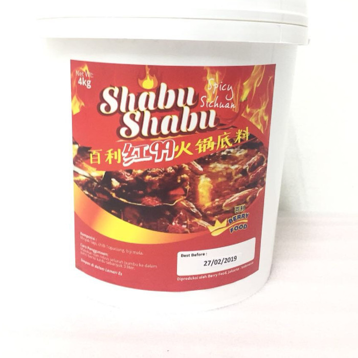 

Bumbu Huoguo / Shabu-Shabu Instan / Kuah Mala Sichuan Hotpot 4Kg -