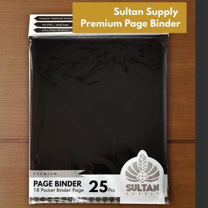 

Sultan Premium Page Binder A4 18P Side Load (18 Pocket Isi 25) Black