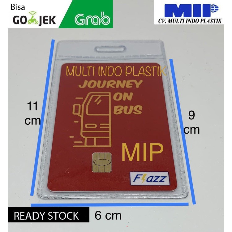 

TERMURAH - Kantong etoll bening/plastik etoll transparan/kantong id card murah