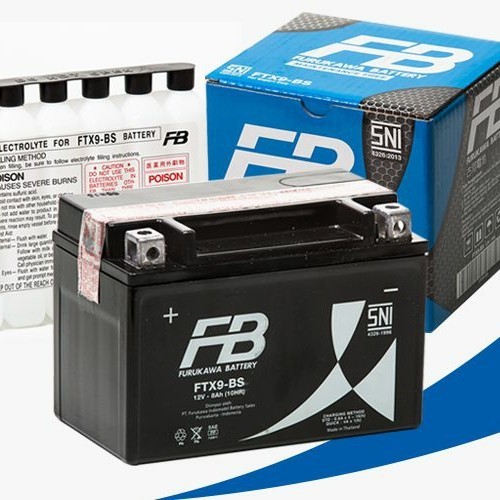 aki kering motor FB furukawa FTX9-BS kawasaki ninja