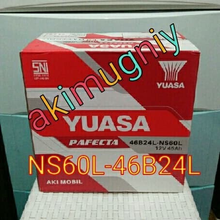aki yuasa pafecta ns60l 46b24l aki basah