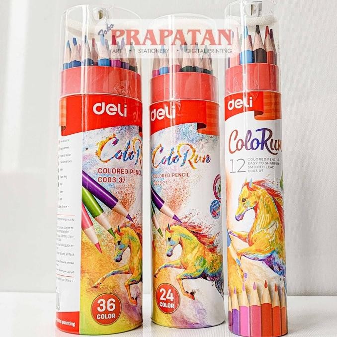 

BARU PENSIL WARNA DELI COLOR RUN C003 | COLOR PENCIL