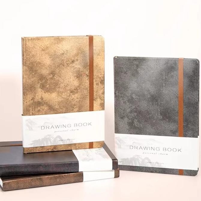 

BARU SKETCH BOOK A5 HARDCOVER AFTERNOON SUNSHINE & MARBLE 160GSM