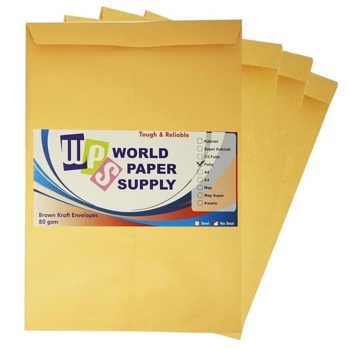 

BARU AMPLOP COKLAT WPS FOLIO NON SEAL