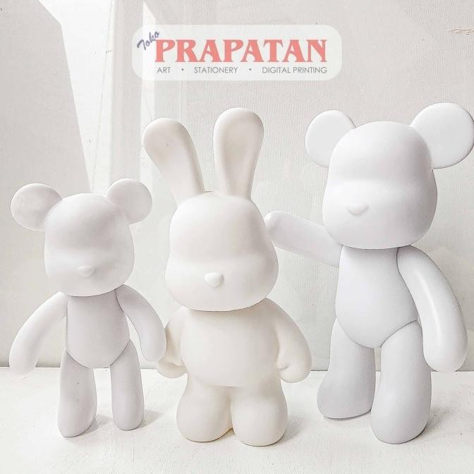 

BARU MANEKIN BEARBRICK & RABBIT PLASTIK 18-33CM | PLASTIC MANNEQUIN