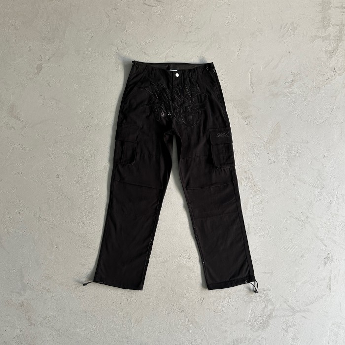 Minus Two Black Graff Cargos - Black Sequin Logo