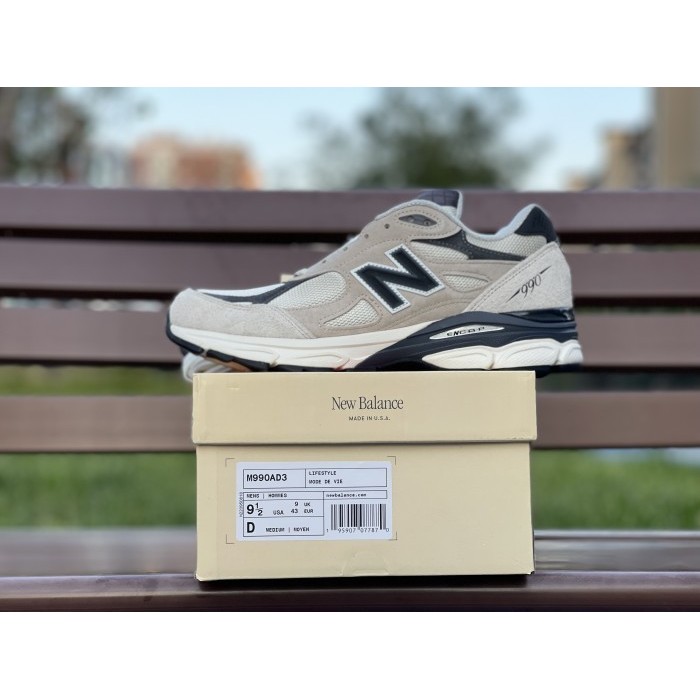 New Balance 990v3 MiUSA Teddy Santis Moonbeam - M990AD3