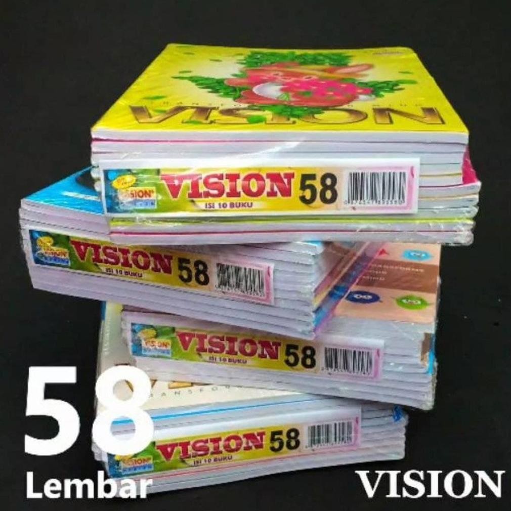 

Viral [Pak] Buku Tulis Vision Isi 58 Lembar (10 Pcs)