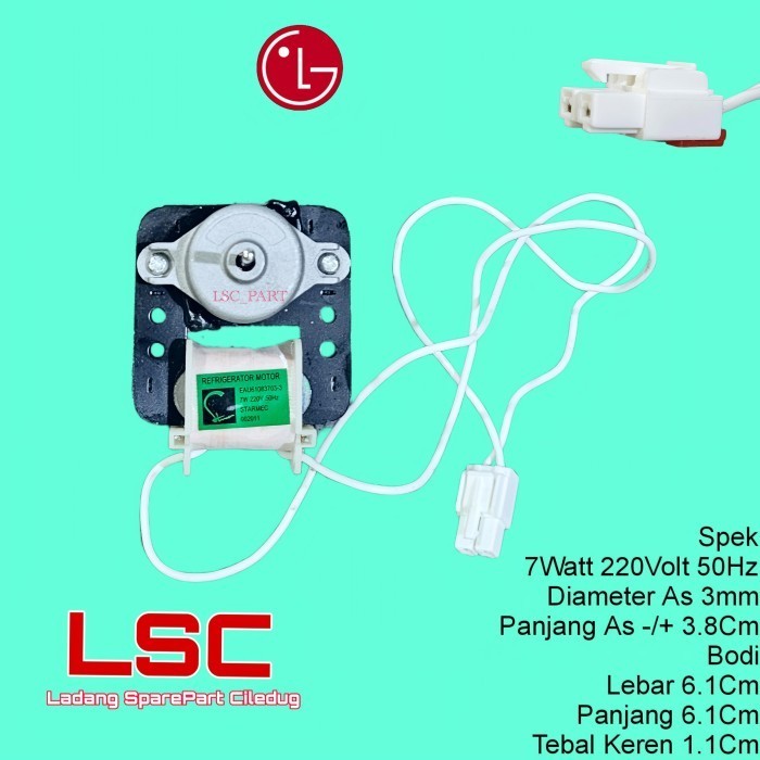 FAN KULKAS LG AS 3MM MOTOR BLOWER KULKAS LG REFRIGERATOR MOTOR LG