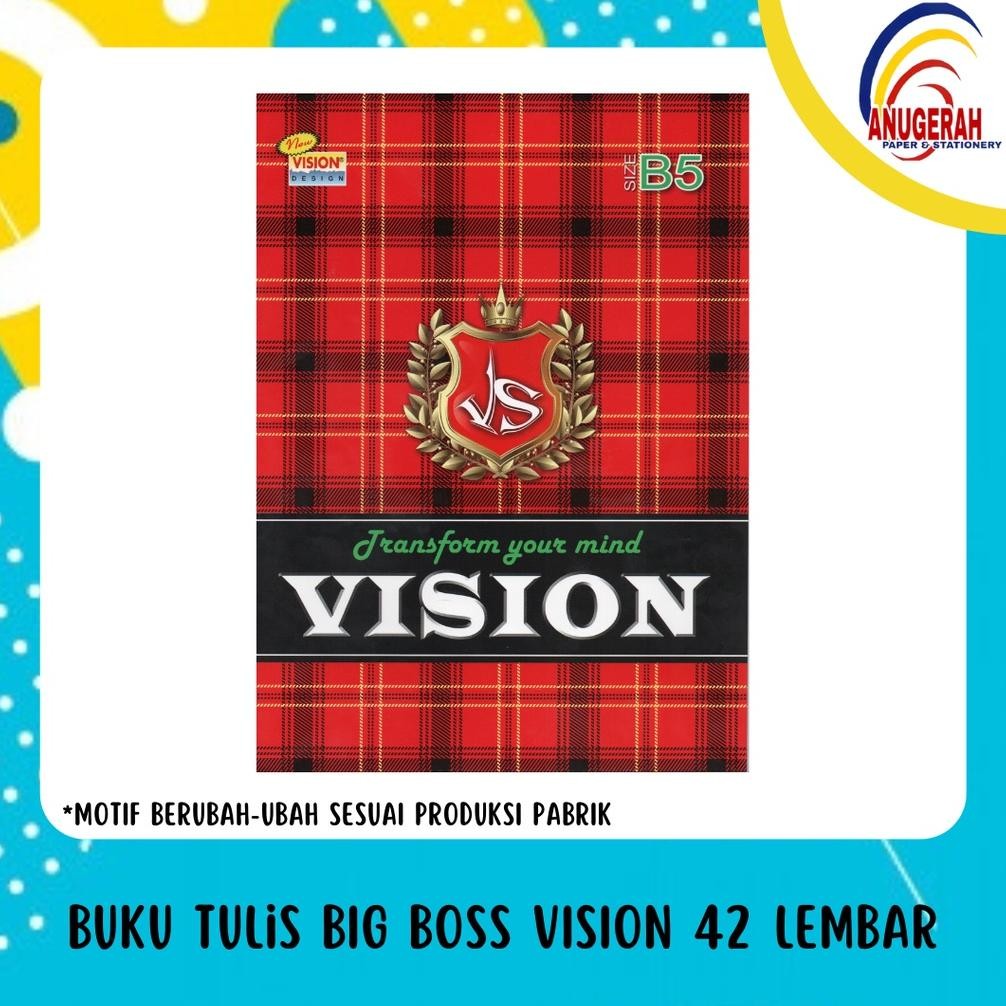 

New Arrival Buku Tulis Vision Big Boss 42 (Pak)