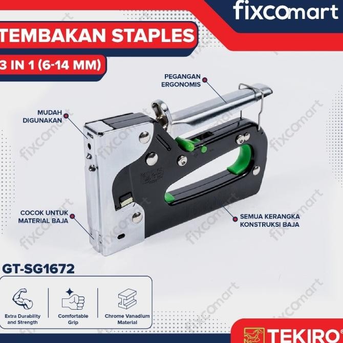 

Tekiro Tembakan Staples 3 In 1 6-14 mm / Tekiro Staples Gun Tracker