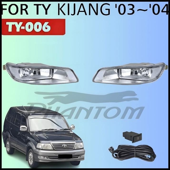 DISKON FOG LAMP FOGLAMP LAMPU KABUT LED DRL TY-006 TOYOTA KIJANG KAPSUL 2003 