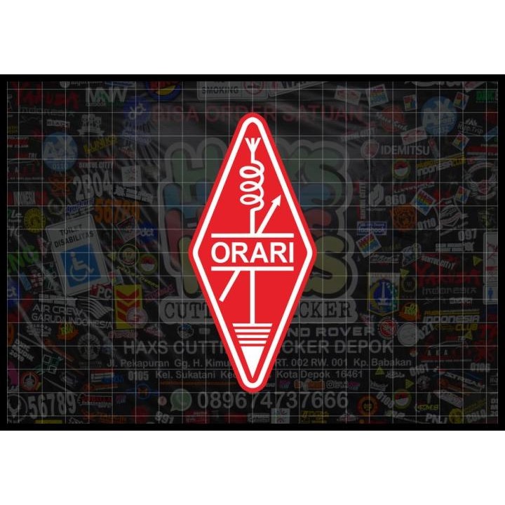 

DISKON CUTTING STICKER LOGO ORARI UKURAN 5,5X12 CM !!!