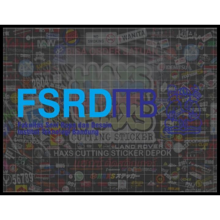BEST DEAL CUTTING STICKER FSRD ITB UKURAN 21.5 CM UNTUK MOBIL 