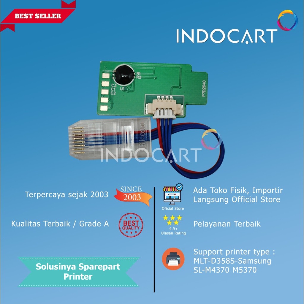 IndoCart Chip MLT-D358S-Samsung SL-M4370 M5370-Toner-30K