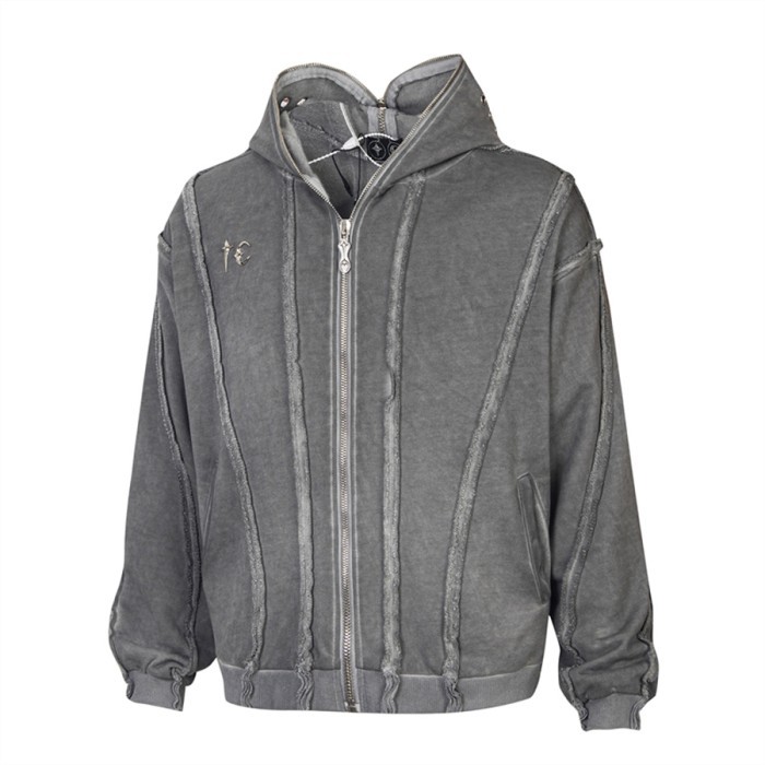 Thug Club Gladiator Zip-up Hoodie Grey