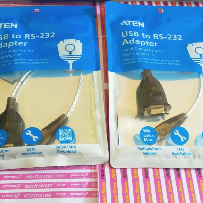TERMURAH - Kabel Usb to serial atten Rs-232 Db9 Male