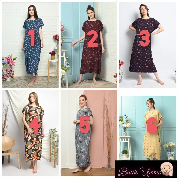 TERBAIK Daster Baju Tidur Habel CSL Cherokee Panjang Semata Kaki