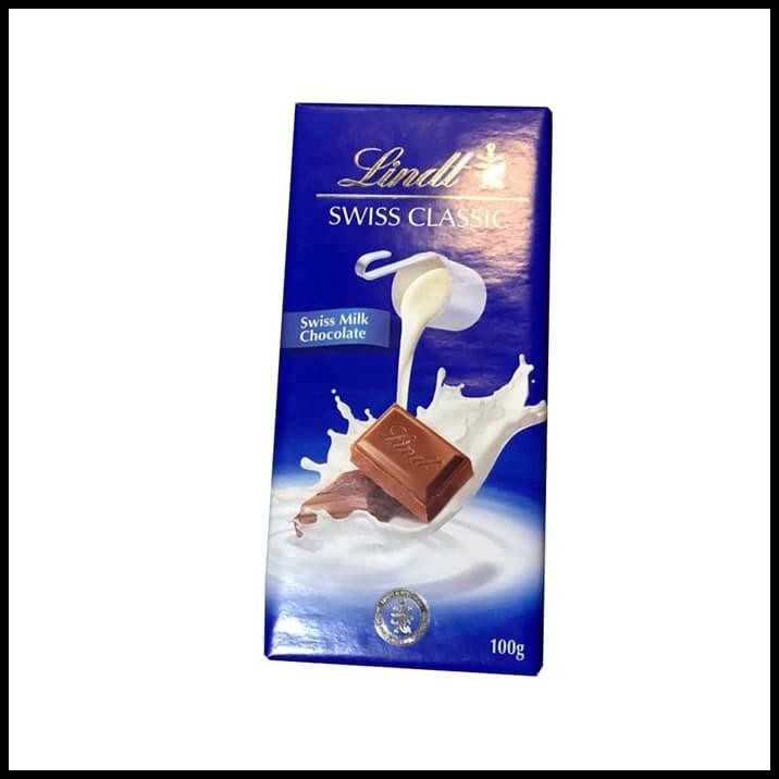 

Promo !! Lindt Swiss Classic Milk Chocolate Bar - Coklat Susu Import