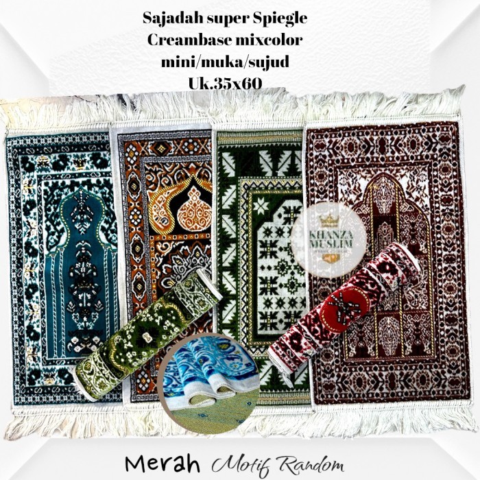 Sajadah SAJADAH MUKA PREMIUM TURKI/SAJADAH MINI/SUJUD KECIL - grosir random premium terlaris halus e