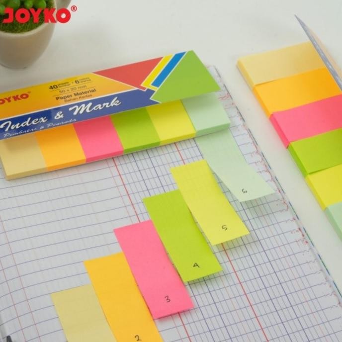 

New Arrival ! INDEX MEMO STICKY NOTE JOYKO IM 36 PEMBATAS 6 WARNA