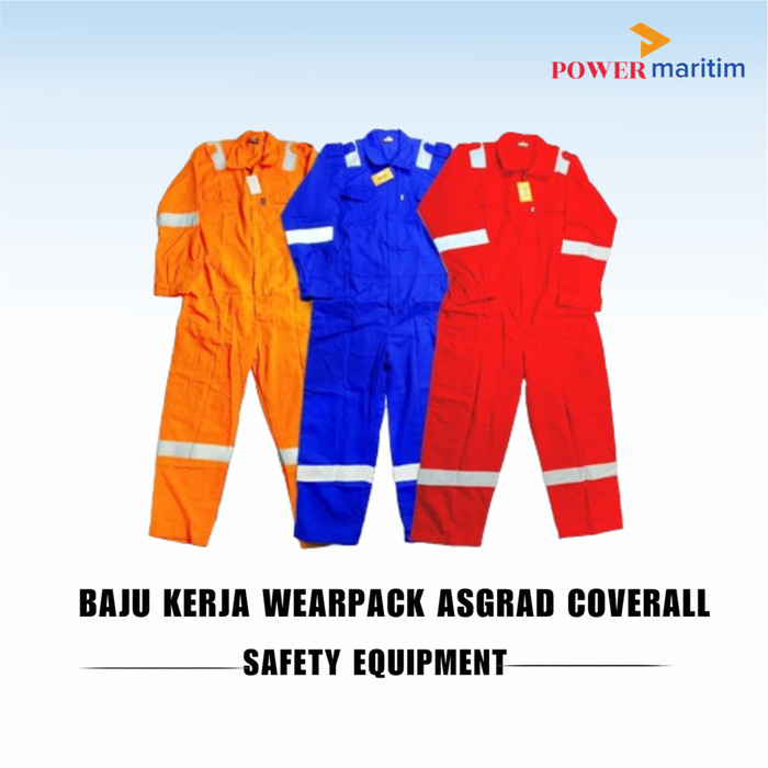 Baju Wearpack Asgard Scoth Light Coveral Merah Orange Biru Safety