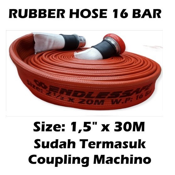 selang pemadam fire hose 1,5 "x30m hydrant jet star Best