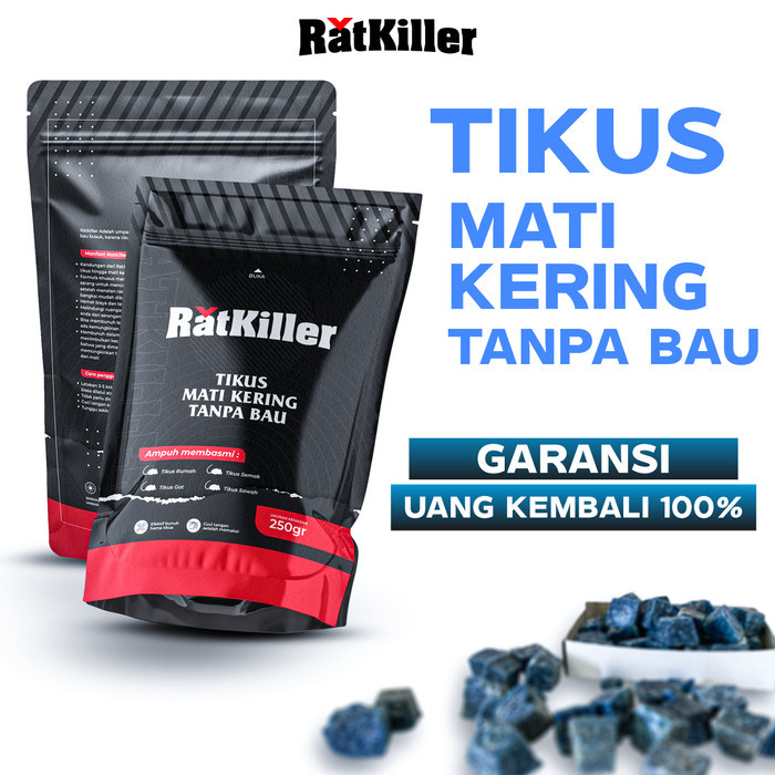 RatKiller Racun Pembasmi Tikus Mati Kering Tanpa Bau Siap Pakai