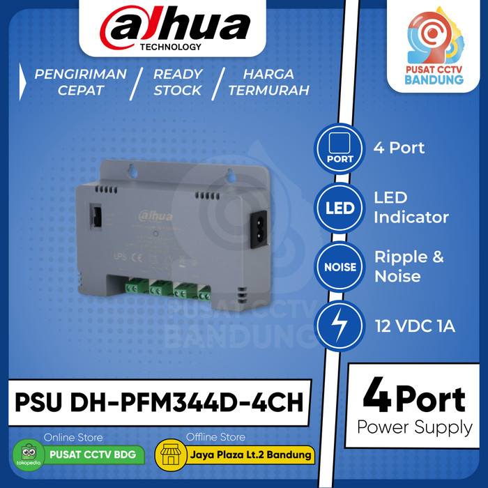 TERBARU - DAHUA PSU DH-PFM344D-4CH POWER SUPPLY DAHUA 4CH