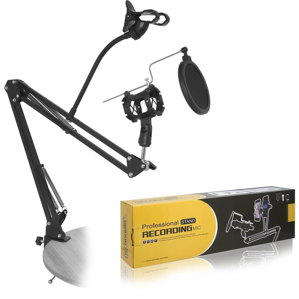 Stand Mic Holder - Stand Microphone Meja Stand Microphone Mic Condenser Microphone Stand Holder/ Sta