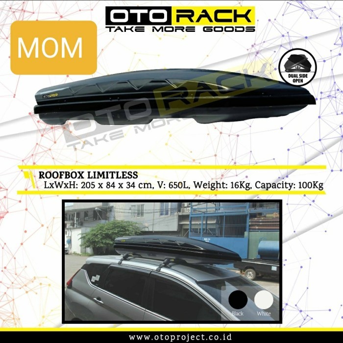 Roof Box / Roofbox Limitless Otorack 650L Merek Otoproject