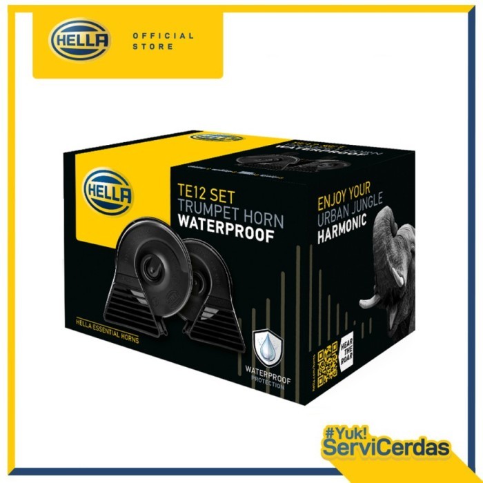 Klakson Waterproof Hella Free Relay - Klakson Keong Mobil Motor