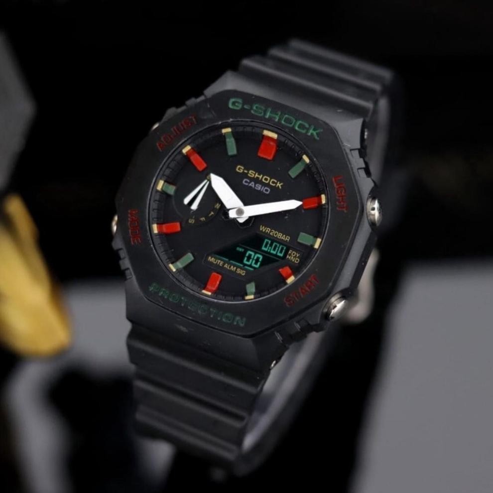 Viral Katri-[Cod] G-Shock Ga 2100 - Jam Tangan Pria G Shock Ga 2100 Digital Dual Time Sport Rubber W