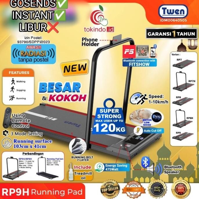 Treadmill Twen RP9H Treadmil elektrik listrik walking Pad running pad